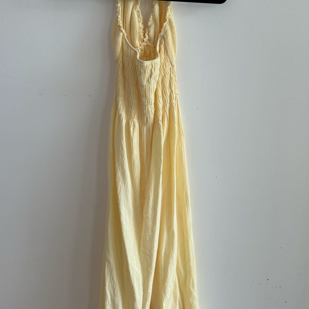 MAXI summer yellow dress size medium - Picture 4 of 5